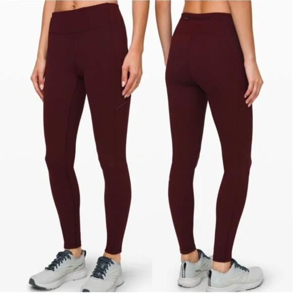 Lululemon Speed Up Tights 28" in Garnet Red - Picture 1 of 10